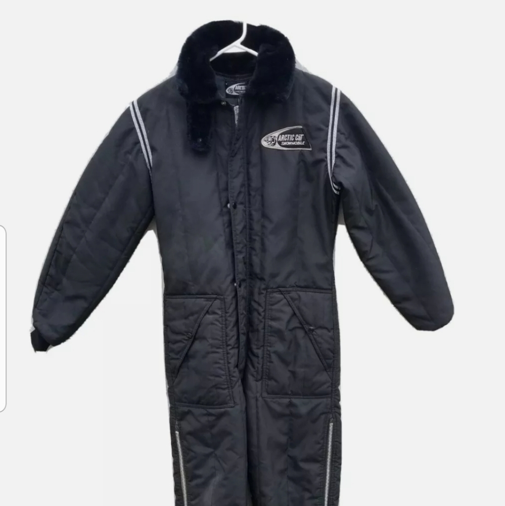 Vintage Artic Cat One Piece Snowmobile Suit Small